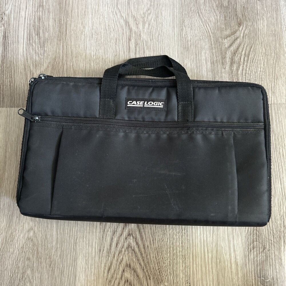 Case Logic 30 Cassette Travel Carrying Storage Case With Handle Black VTG READ